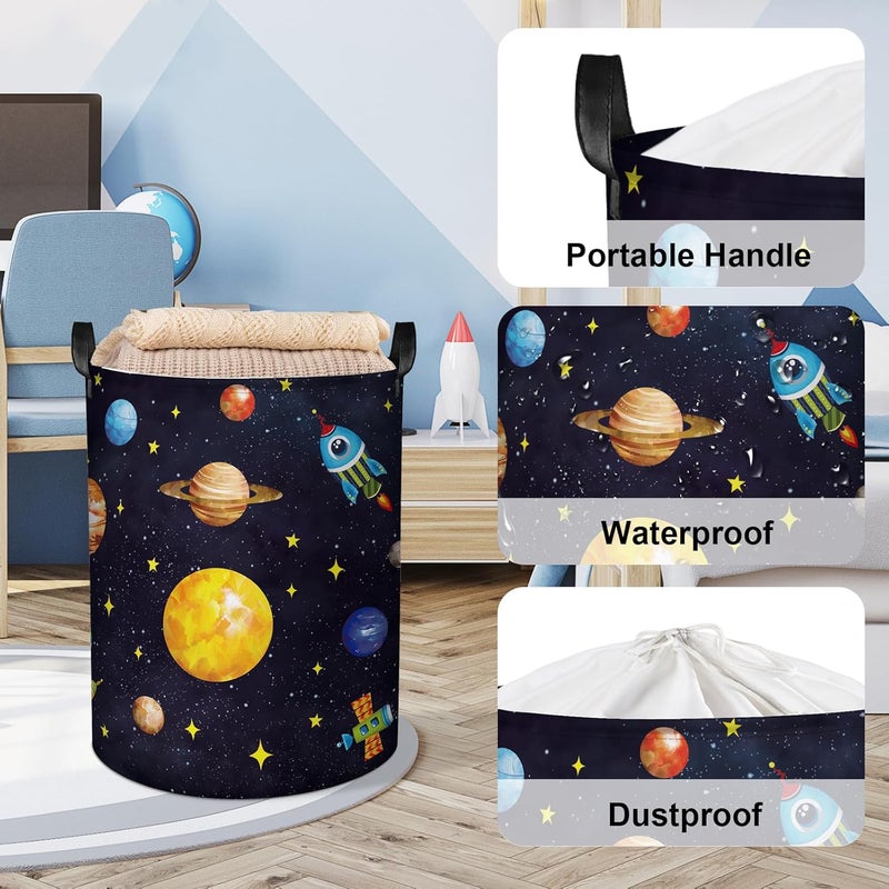 سلة غسيل فضائية من ، سعة 45 لتر، مزودة بمقبض وحزام شد - Image 4
