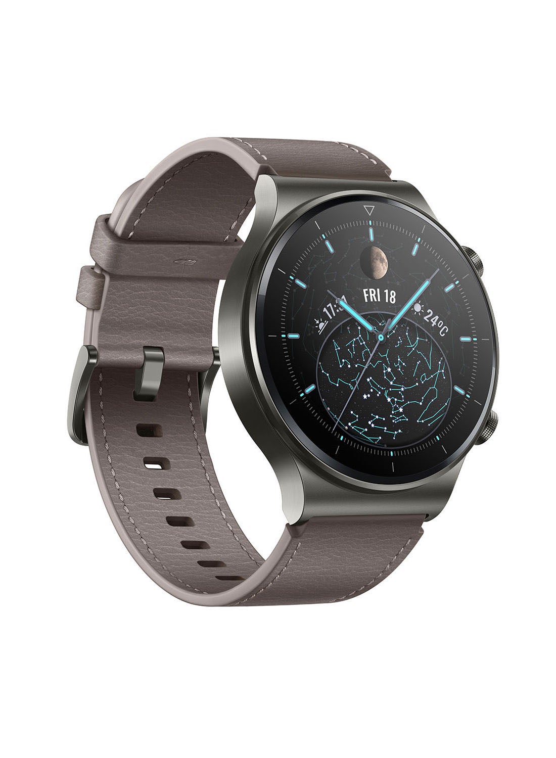 HUAWEI Leather Watch GT 2 Pro Nebula Gray | Best Price KSA