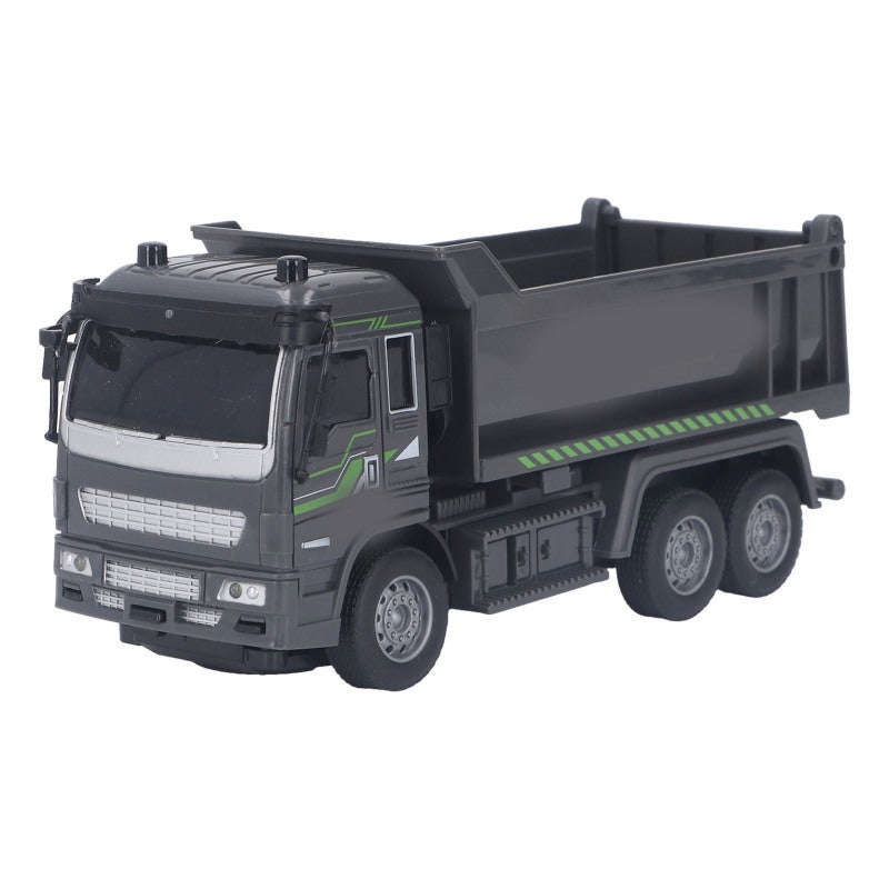 Rc Dump Truck: Premium Durable Plastic, Multi Joint Movable, Full Color Lighting - Easy To Operate Remote Control Construction Vehicle for Kids Boys Children - Image 2
