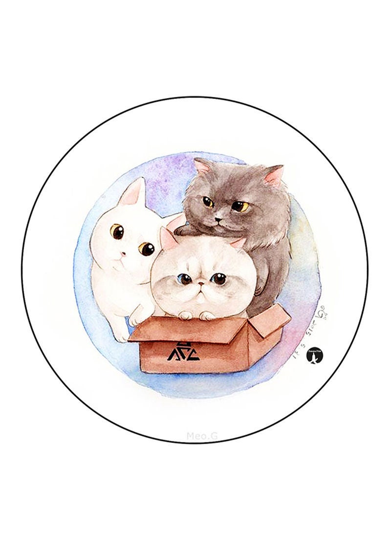 Cats Printed Mouse Pad Multicolour