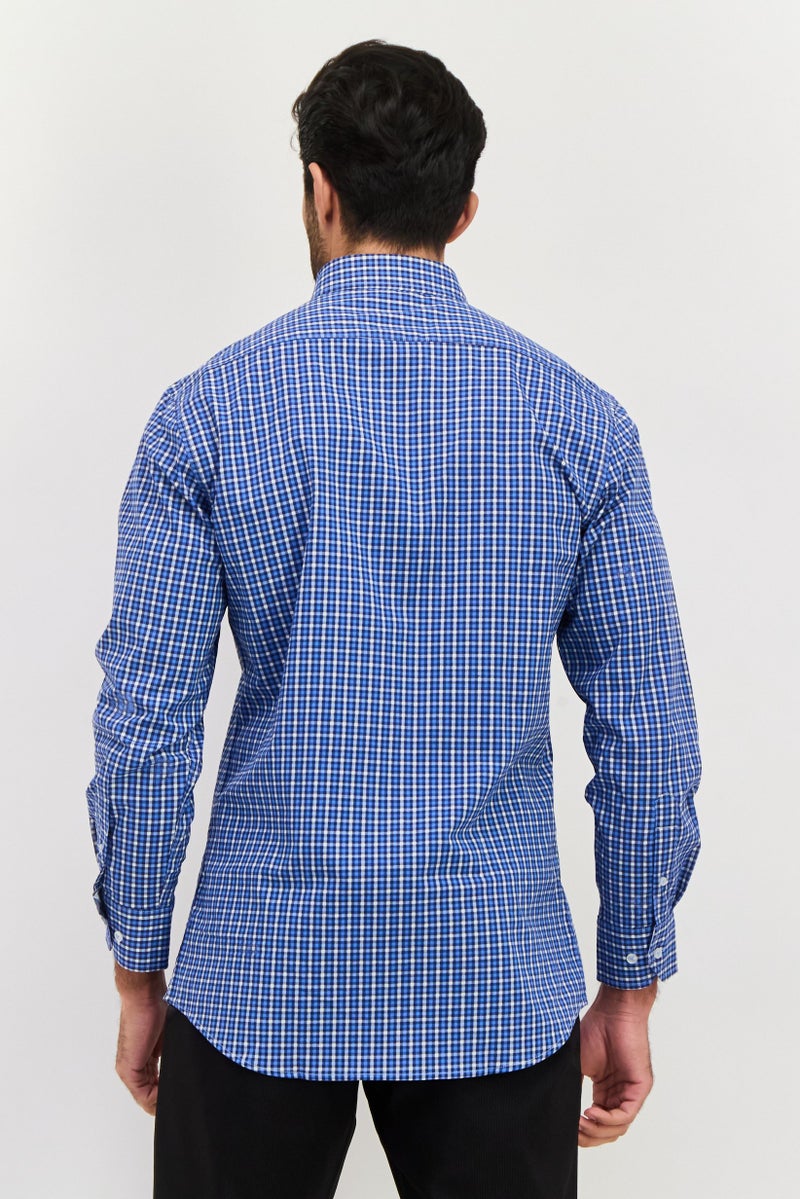 Tailorbyrd Men Regular Fit Checked Long Sleeves Casual Shirt, Multicolor - Image 2