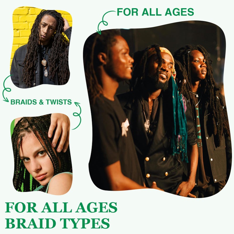 Goiple Braid Spray Rose Mint for Dreads Dreadlocks - Braids Locks Sprays Rose Water Braiding Spray for Locs Dull Shine & Lightweight - Loc Moisturizer for Box Braids Rosemary Oil for Hair Growth Hair Bonnet - Image 5