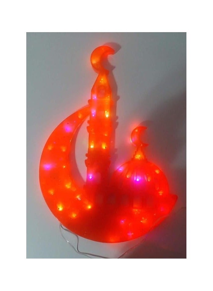 Crescent & Collector's Decorative Light 31-46cm - Red - Image 1