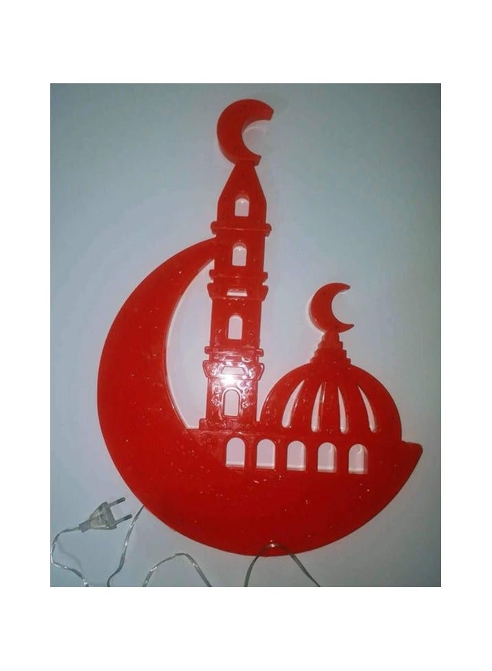 Crescent & Collector's Decorative Light 31-46cm - Red - Image 2
