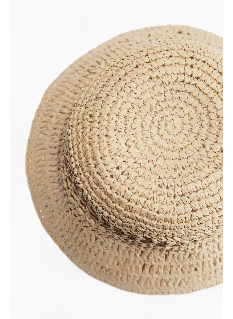 اتش اند ام Straw bucket hat