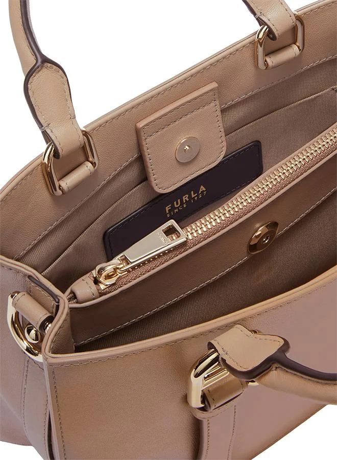Furla Brown Nuvola Greige Tote Bag - Medium for Women | Best Price UAE