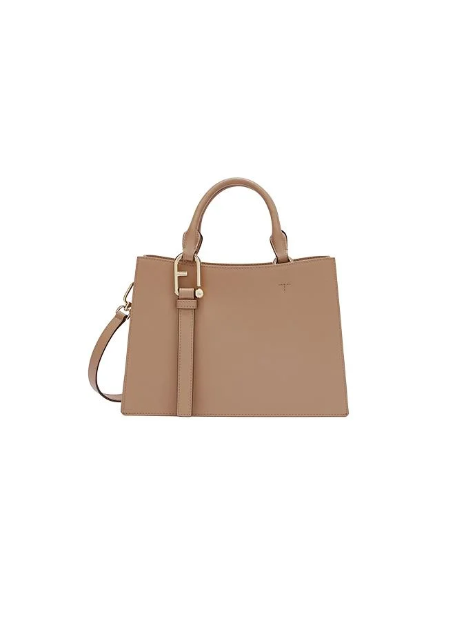 Furla Nuvola Greige Tote Bag - Medium