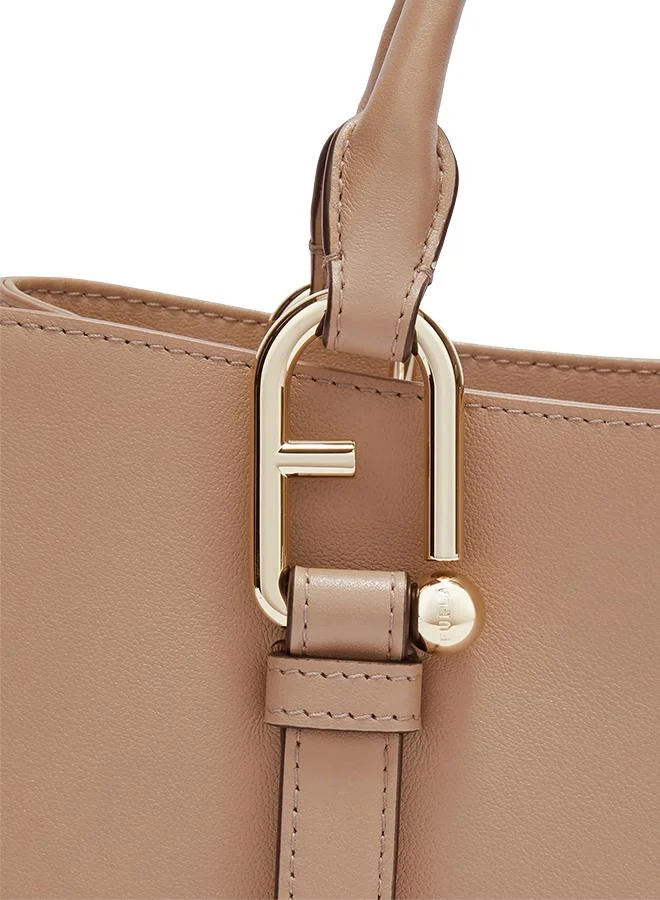 Furla Brown Nuvola Greige Tote Bag - Medium for Women | Best Price UAE