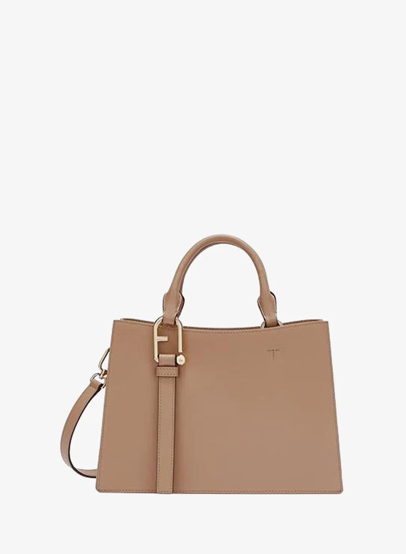 Furla Nuvola Greige Tote Bag - Medium