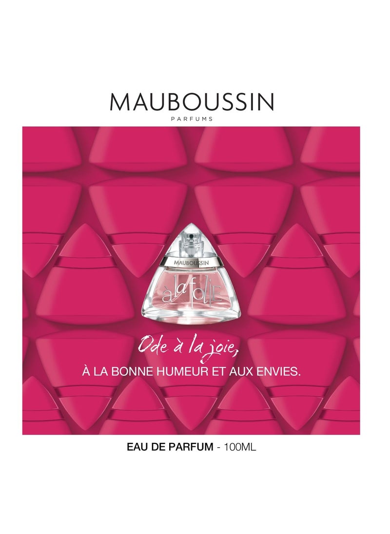 MAUBOUSSIN Mauboussin - A La Folie 100ml (3.3 Fl Oz) - Eau de Parfum for Women - Floral & Oriental Scents  - Image 4