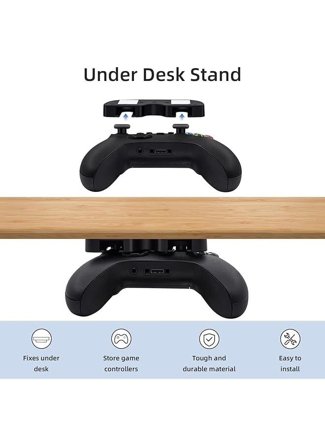 X spring Controller Table Stand No Drilling Stick Under Desk Stand For Xbox Controller Xbox And Switch Pro Controller Under Desk Mount Controller Holder Table Organizer And Desk Management  - Image 2