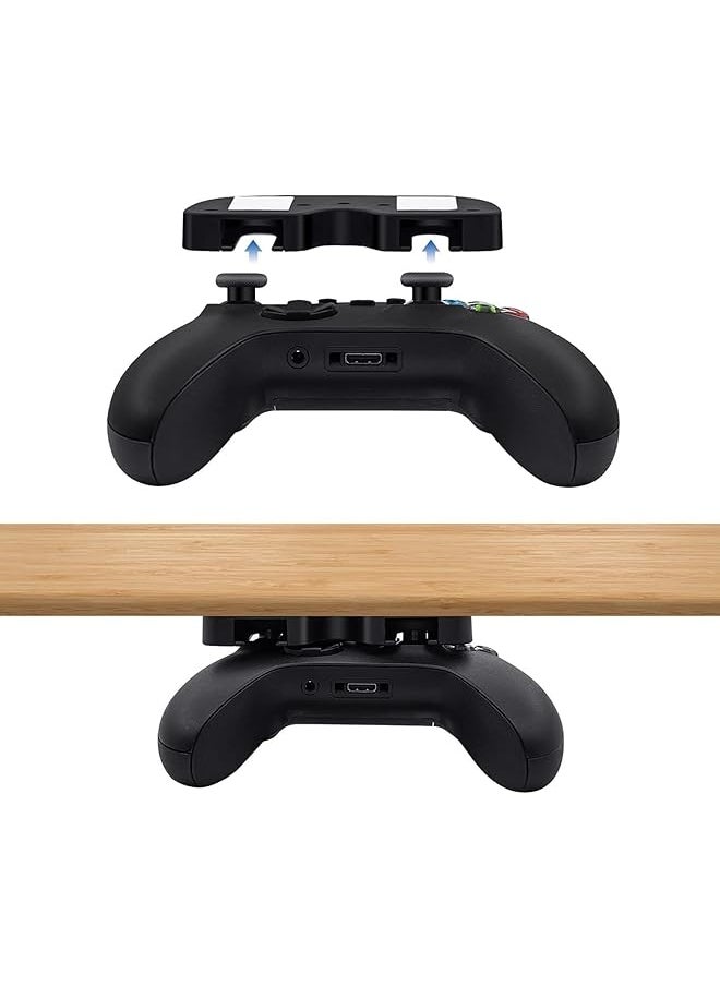 X spring Controller Table Stand No Drilling Stick Under Desk Stand For Xbox Controller Xbox And Switch Pro Controller Under Desk Mount Controller Holder Table Organizer And Desk Management  - Image 1