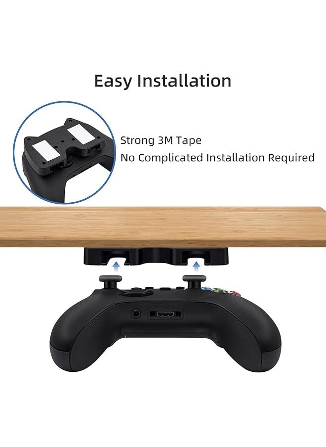 X spring Controller Table Stand No Drilling Stick Under Desk Stand For Xbox Controller Xbox And Switch Pro Controller Under Desk Mount Controller Holder Table Organizer And Desk Management  - Image 4