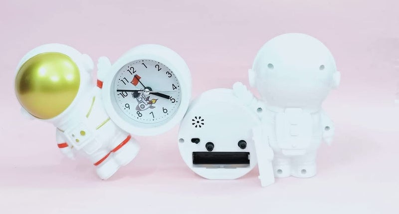 Tera13 TERA 13 Alarm Clock for Kids (1 Pcs) Cute Astronaut Clock for Kids, Bedroom Desk Clock for Boys & Girls, Best Gift for Children Ages 3 and Up, Battery Operated Home Decor Gift - Image 4