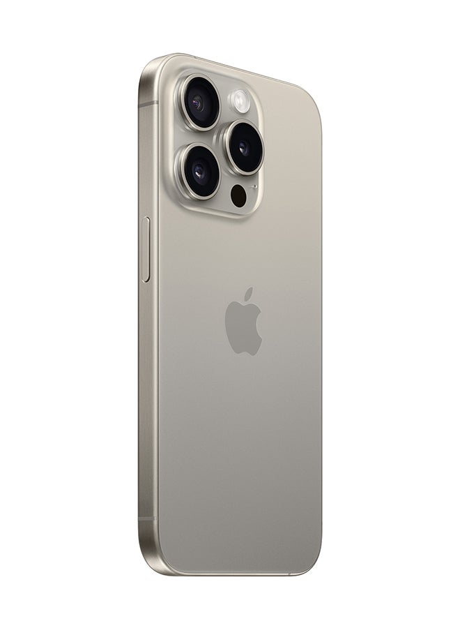 ابل  تم تجديده - آيفون 15 برو 128 جيجا بايت تيتانيوم طبيعي 5G مع FaceTime - النسخة العالمية - Image 3