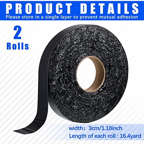 Fabbay 2 Rolls Asphalt Crack Filler Tape Asphalt Tape for Driveway Repair Joint and Crack Sealer for Tarmac Parking Lot Roof Cement Road, 50 Feet Each Roll (2 Inch) - Image 2