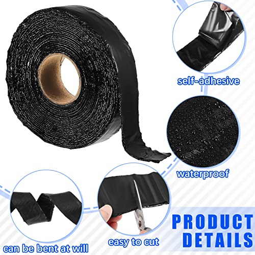 Fabbay 2 Rolls Asphalt Crack Filler Tape Asphalt Tape for Driveway Repair Joint and Crack Sealer for Tarmac Parking Lot Roof Cement Road, 50 Feet Each Roll (2 Inch) - Image 3