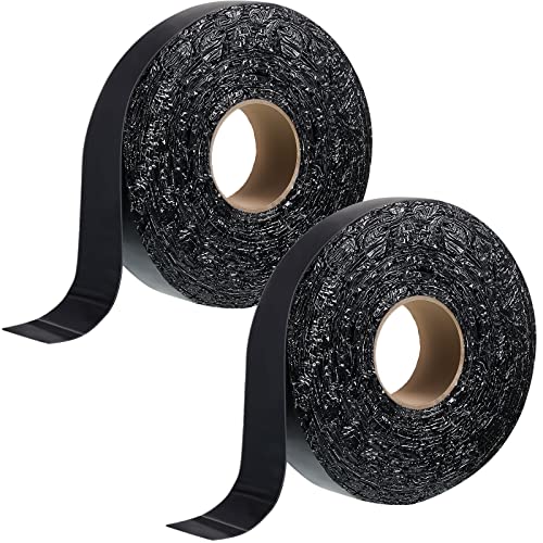 Fabbay 2 Rolls Asphalt Crack Filler Tape Asphalt Tape for Driveway Repair Joint and Crack Sealer for Tarmac Parking Lot Roof Cement Road, 50 Feet Each Roll (2 Inch) - Image 1