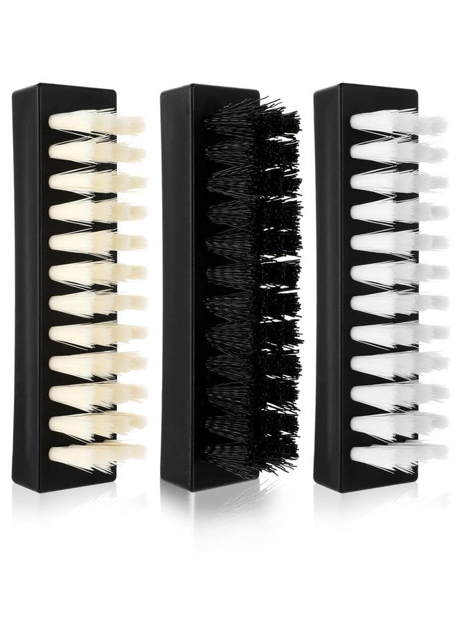 Amaxiu Hand Nail Brush for Cleaning Fingernails, Durable Nylon Firm Stiff Scrub Bristles Nail Scrubber Brushes for Men Mechanics Gardeners Scrubbing under Fingers Foot Toes(3 Pack, Black+Yellow+White) - Image 1