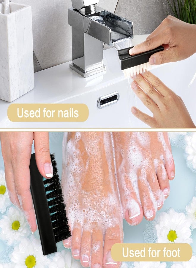 Amaxiu Hand Nail Brush for Cleaning Fingernails, Durable Nylon Firm Stiff Scrub Bristles Nail Scrubber Brushes for Men Mechanics Gardeners Scrubbing under Fingers Foot Toes(3 Pack, Black+Yellow+White) - Image 5