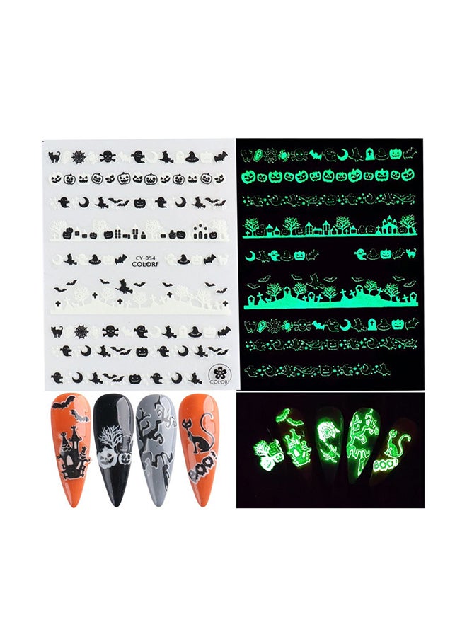 Scary Vinyl Waterproof Stickers For Nail Art HS005