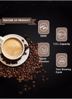 M MIAOYAN Italian coffee machine household small semi-automatic high-pressure steam coffee machine multi-function milk foaming office coffee machine  - Image 4