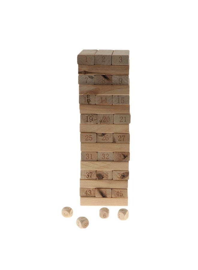 Trenzo Wooden Block Stacking Tower – Classic Tumble Blocks Game - Image 2