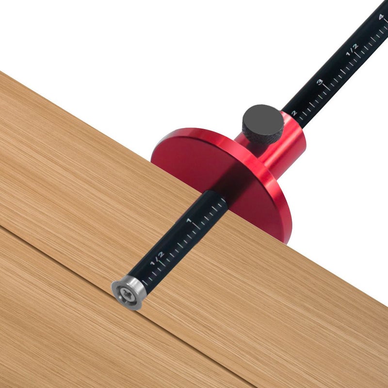 Single Precision Wheel Marking Gauge Woodworking Scribe Tool With Inch And Millimeter Scales For Accurate Parallel Line Marking Mortise Measurement And Crafting - Image 5