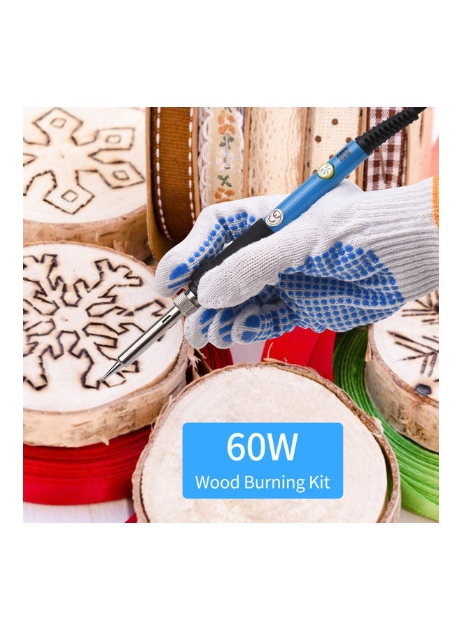 NIBEMINENT Wood Burning Kit with 105-Pieces US Plug Multicolour - Image 5