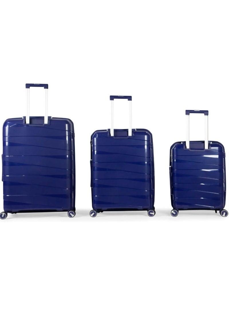 MUSSELZ MORTIZ - Comlpete Luggage Set 3 Piece -UNBREAKABLE PP (Blue) - pzsku/Z7CBFAD22D17E405F3D79Z/45/_/1740305055/367aa9f9-3643-496c-a513-c6e415f4019d