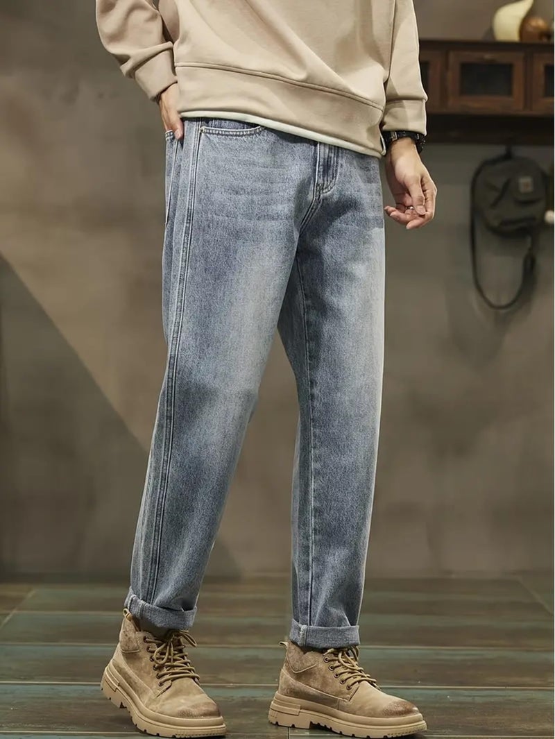 Lymio Jeans for Men || Stylish Regular fit Jeans (Jeans-16-Lightblue-34) - Image 2