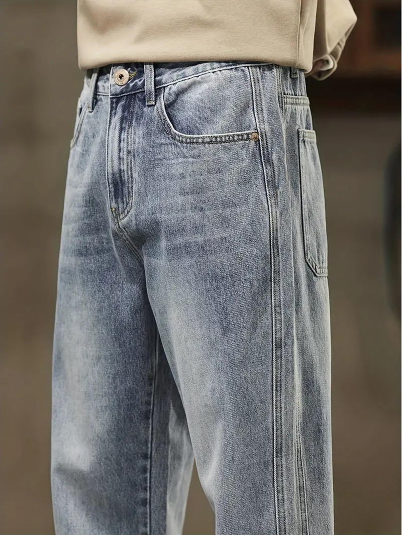 Lymio Jeans for Men || Stylish Regular fit Jeans (Jeans-16-Lightblue-34) - Image 4