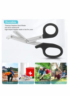 Y&D Bandage Scissors Trauma Shears, Medical 2-Pack, 7.5" Nursing Scissors, Surgical Nurse Emergency First Aid EMT Safety Tape  - Image 5