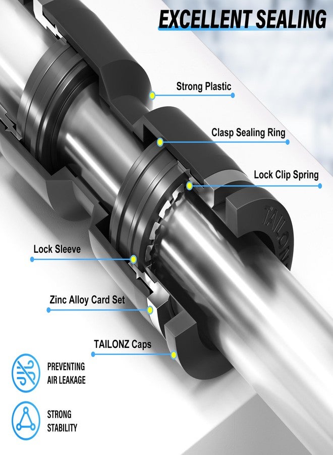 TAILONZ PNEUMATIC كوع هوائي ذكر من Tailonz - أنبوب بقطر خارجي 1/4 بوصة × خيط NPT 1/4 بوصة، وصلة أنبوبية للدفع من PL-1/4-N2 (عبوة من 10 قطع) - Image 5