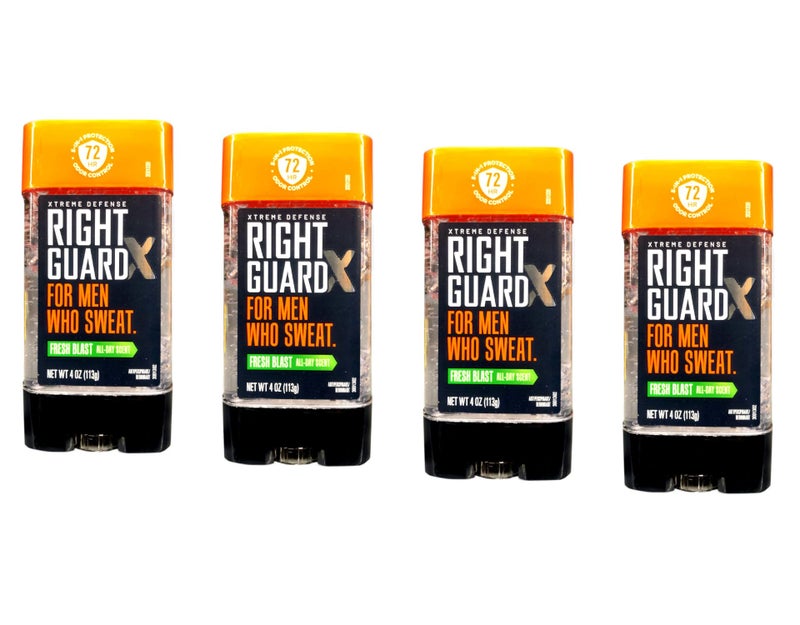 Right Guard Total Defense AntiPerspirant Deodorant Power Gel Fresh Blast 4 oz Pack of 4