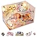 Flever Dollhouse Miniature DIY House Kit Creative Room with Furniture for Romantic Valentines Gift Blossom Stories - Image 3