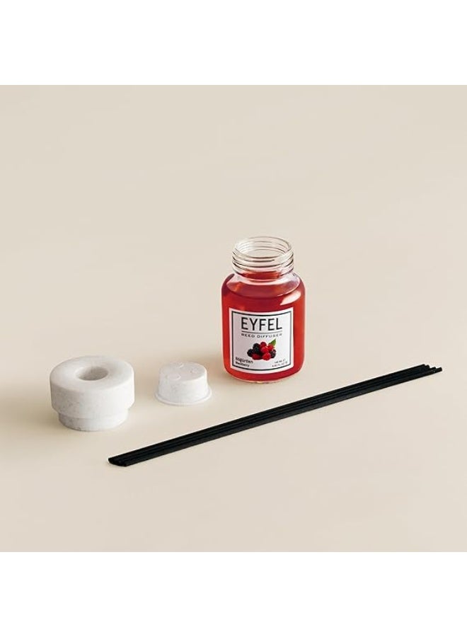 Eyfel Eau de Parfum Reed Diffuser Set - BlackBerry Scent 4.05 fl oz Oil Diffuser With Sticks for Home, Bathroom - Image 3