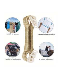 Lavish 2 Pcs Washing Line Rope, Strong Steel Core Laundry Clothes Lines, Rot, Mould & Weather Resistant Thick Strong Plastic PVC Cover Garden Outdoor (20m)  - Image 2