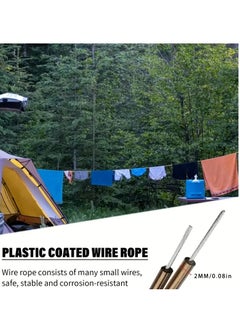 Lavish 2 Pcs Washing Line Rope, Strong Steel Core Laundry Clothes Lines, Rot, Mould & Weather Resistant Thick Strong Plastic PVC Cover Garden Outdoor (20m)  - Image 3