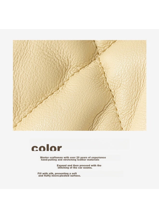 Vanessa Hogan Vh Women's Handbag, Puffy Soft Leather Texture, Pleated Diamond Pattern, Versatile Underarm Bag, Shoulder Crossbody Bag, Qixi Gift - Image 1