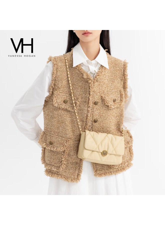 Vanessa Hogan Vh Women's Handbag, Puffy Soft Leather Texture, Pleated Diamond Pattern, Versatile Underarm Bag, Shoulder Crossbody Bag, Qixi Gift - Image 2