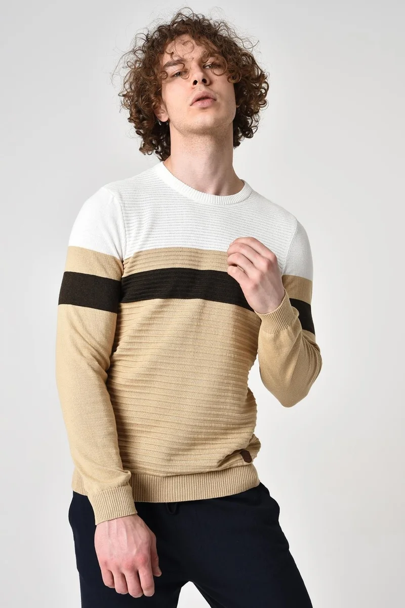 Alexander Gardi Striped Cotton Sweater (E22-5705)