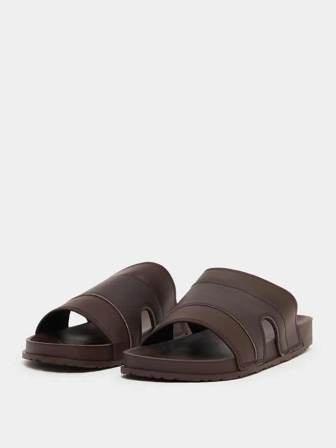 Styli Styli Cut Out Thick Band Slip on Sandals  - Image 3