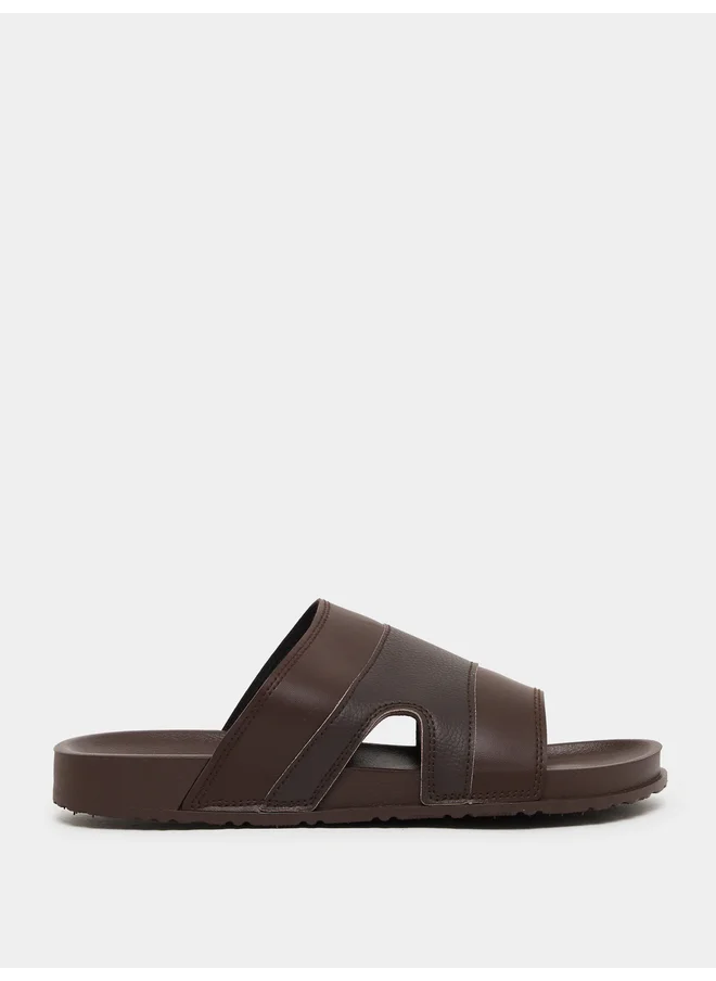 Styli Styli Cut Out Thick Band Slip on Sandals