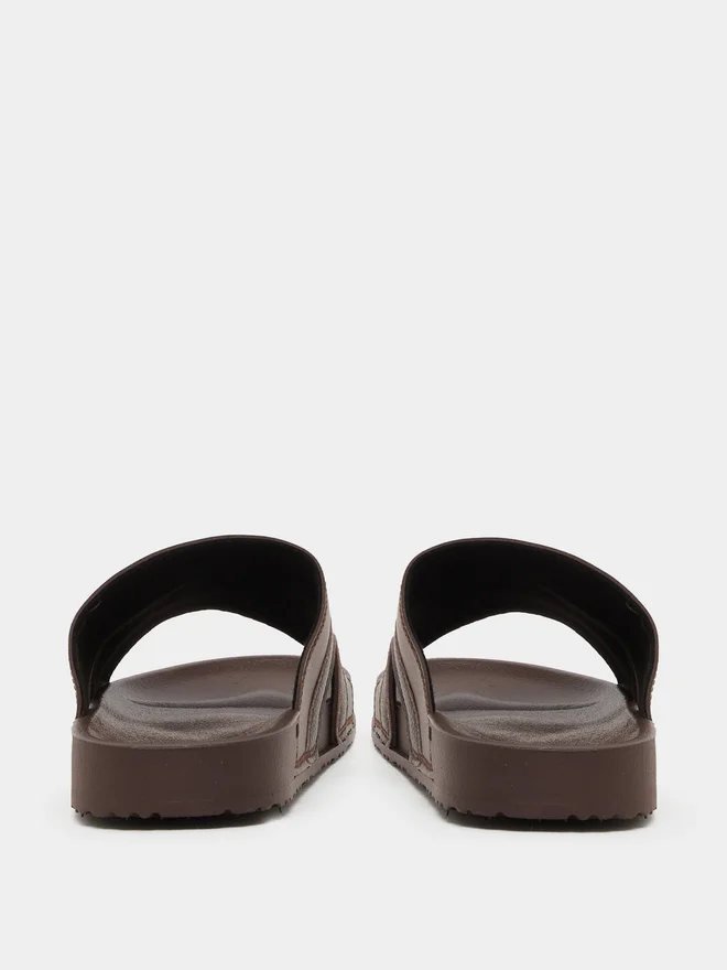 Styli Styli Cut Out Thick Band Slip on Sandals