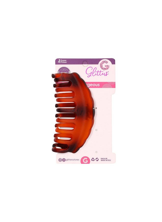 GLITTERS® Trendy & Stylish Claw Clip, Strong Grip Durable Hair Accessory For Styling, Brown Gradient