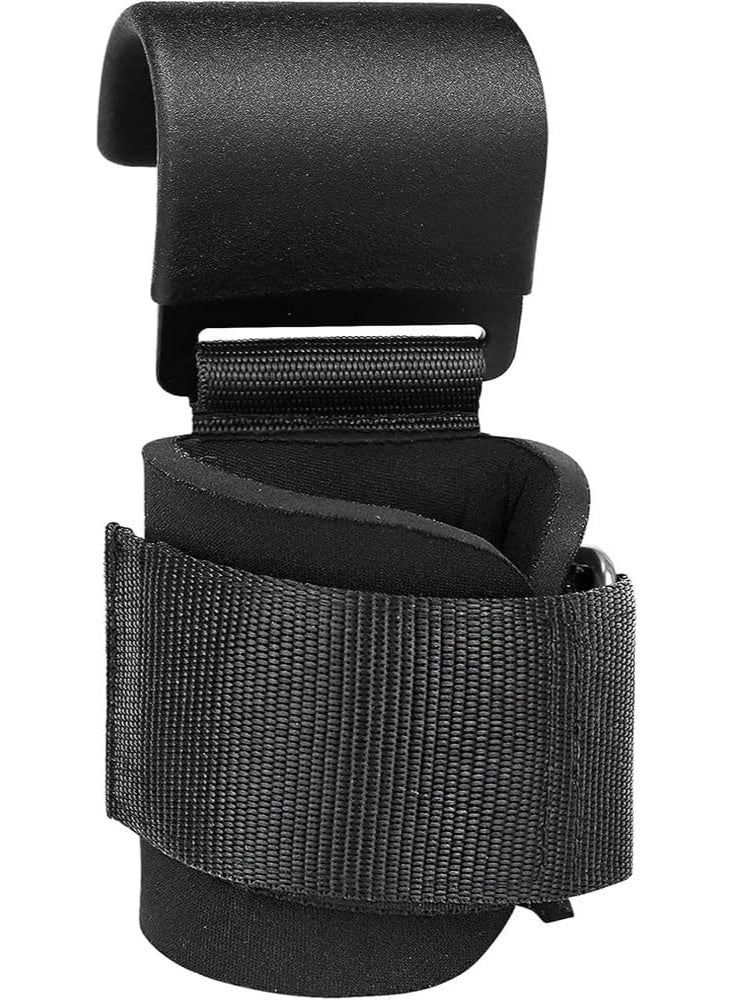 Weight Lifting Hook with Wrist Support Straps Heavy Duty Steel Hooks Gym Grip Assistance Deadlift Hooks Pull Up Straps Powerlifting Bodybuilding Fitness Training Accessories for Men Women - Image 4