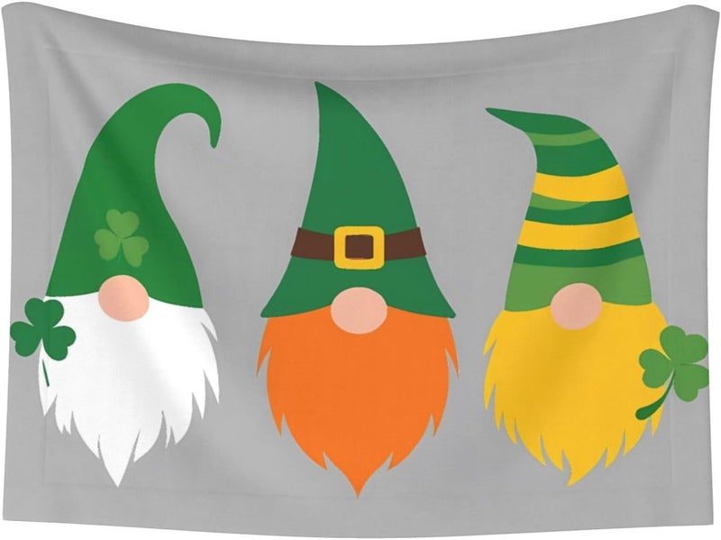 Spring St Patrick’S Day Irish Gnomes Print Dog Blanket Super Soft Pet Blanket (sizename) Velvet Double Sided Blankets Protection Couch for Dog Puppy Cat - Image 1
