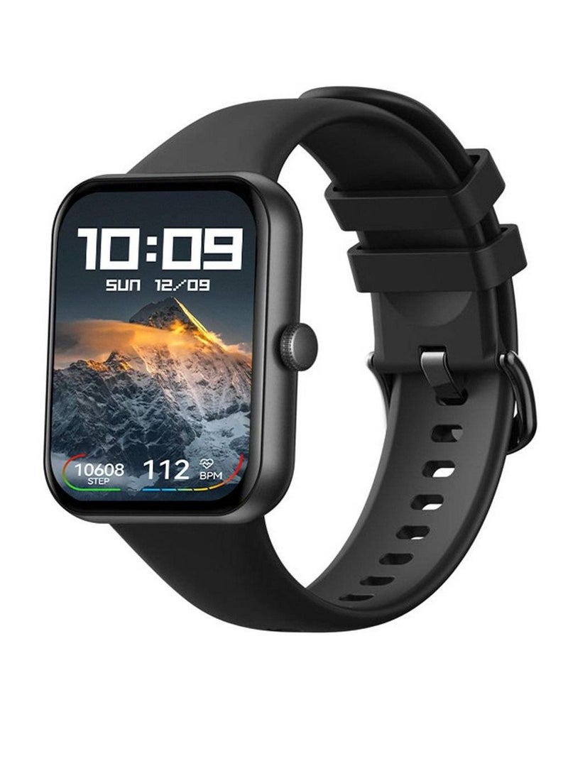 LW - Ultra-Long Battery Life Heart Rate/Sleep and Activity Tracking Smartwatch Sports Fitness Tracker - Black - Image 1
