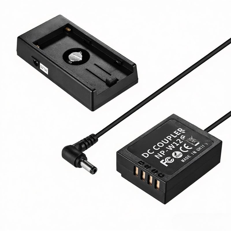 NP-W126 Dummy Battery Coupler with Spring Cable + NP-F970 F750 Battery Plate Holder Compatible with Fuji Cameras X-A1/X-A2/X-A3/X-E1/X-E2/X-M1/X-Pro/X-T1/X-T2/X-T10/HS33EXR/HS35EXR/HS50EXR - Image 4